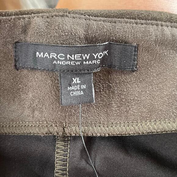 Marc New York Women's Olive Green Vegan Suede Pull On Pants Size XL. NEW - Picture 8 of 9